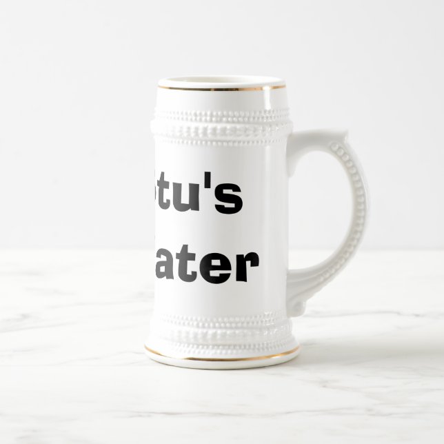 Jarra De Cerveza El agua de Stu (Derecha)