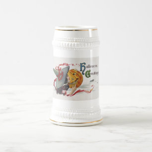 Jarra De Cerveza El beso de la bruja: un Jack o Lantern en Hallowee