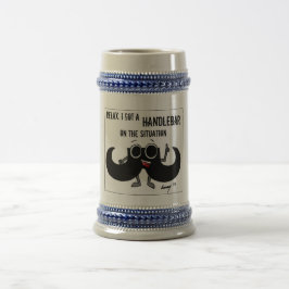 Jarra De Cerveza El bigote "CONSIGUIÓ un MANILLAR EN la SITUACIÓN"
