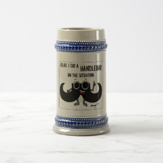 Jarra De Cerveza El bigote "CONSIGUIÓ un MANILLAR EN la SITUACIÓN"