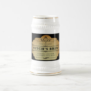 Jarra De Cerveza El Brew de la bruja orgánica
