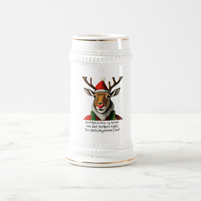 Jarra De Cerveza El brillo de Rudolph (Centro)