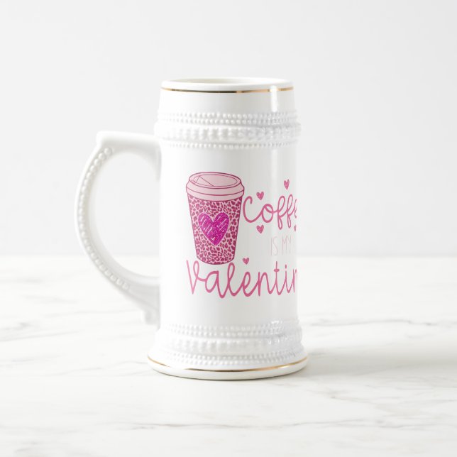 Jarra De Cerveza El café es mi San Valentín (Izquierda)