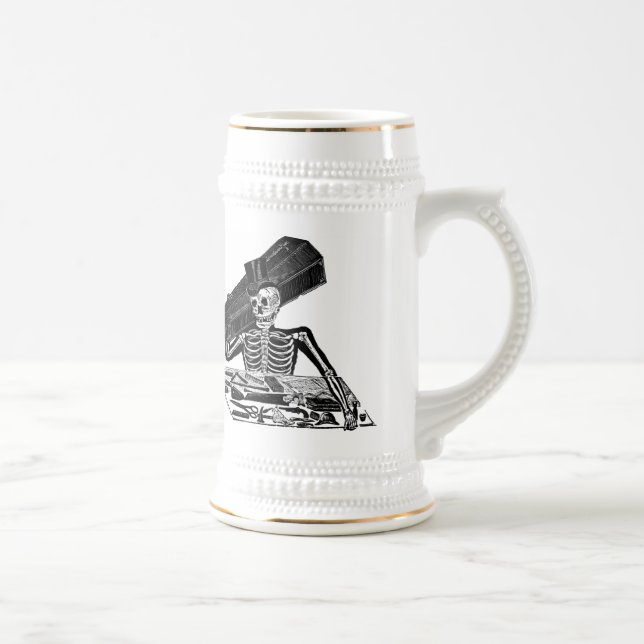 Jarra De Cerveza "El Calavera de la gente" circa 1800's México (Derecha)