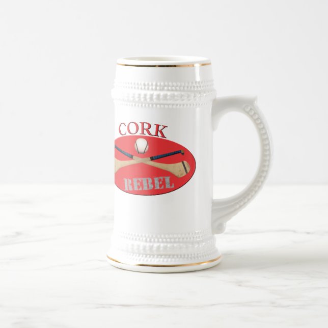 Jarra De Cerveza El corcho rebela cerveza Stein (Derecha)