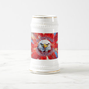 Jarra De Cerveza El Espíritu De 1776, 2026 Águila Roja de Fuegos Ar