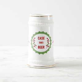 Jarra De Cerveza El Funda de vacaciones es el acero de 22oz blanco 