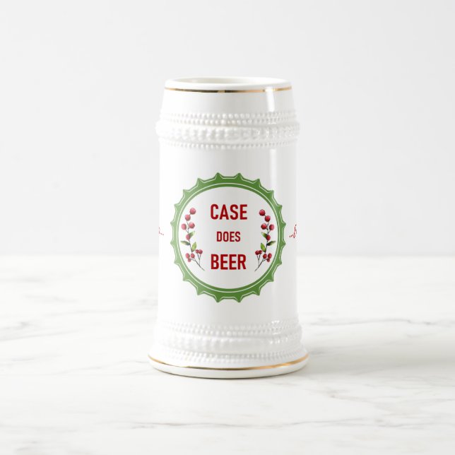 Jarra De Cerveza El Funda de vacaciones es el acero de 22oz blanco  (Centro)