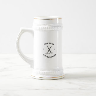 Jarra De Cerveza El hockey es mi superpotencia