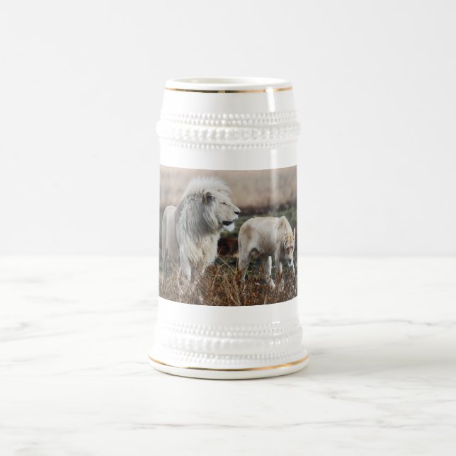 Jarra De Cerveza El león de Sudáfrica como rey (Centro)