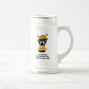 Jarra De Cerveza El loco Personalizado Verde Duck Diferente Realida