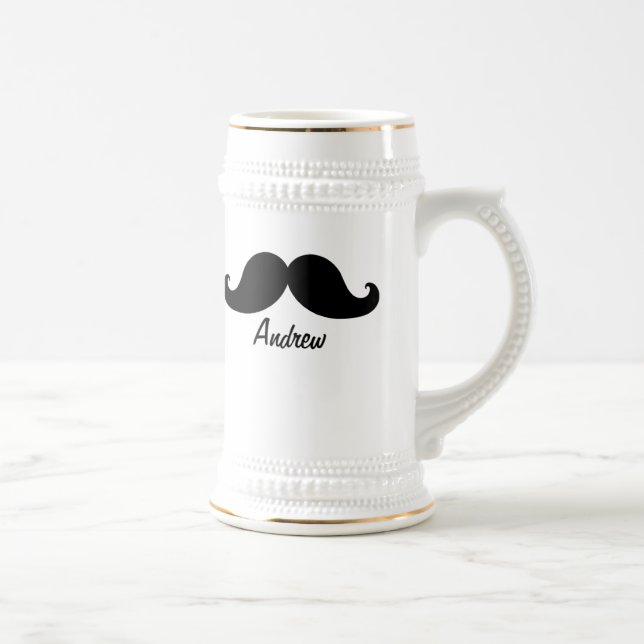 JARRA DE CERVEZA EL MEJOR BIGOTE NEGRO PERSONALIZADO (Derecha)