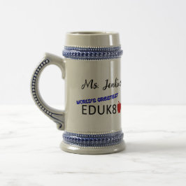Jarra De Cerveza El mejor educador del mundo