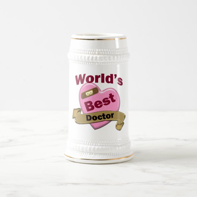 Jarra De Cerveza El mejor médico del mundo (Centro)
