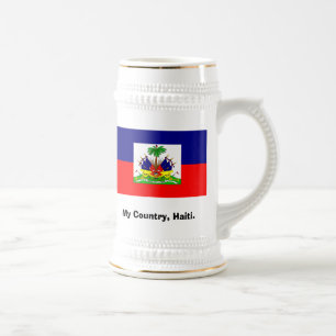 Jarra De Cerveza El mi país de Haití, mi hogar