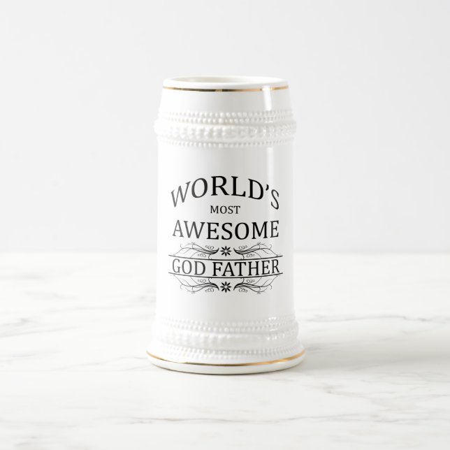 Jarra De Cerveza El padre más impresionante de dios del mundo (Centro)