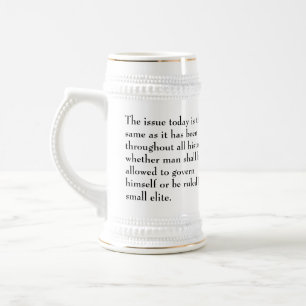 Jarra De Cerveza El problema de Thomas Jefferson es hoy igual