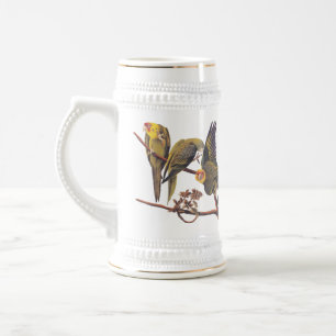 Jarra De Cerveza El trío de paracaídas de Carolina de Audubon de av