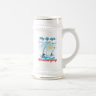 Jarra De Cerveza El Windsurf es mi estilo de vida