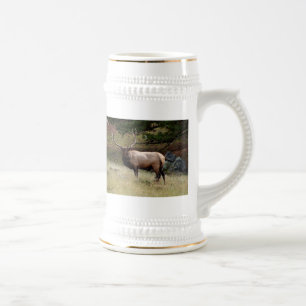 Jarra De Cerveza Elk in the Wild