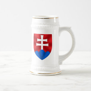Jarra De Cerveza Emblema de Eslovaquia para Slovaks