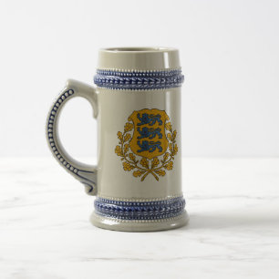 Jarra De Cerveza emblema de Estonia