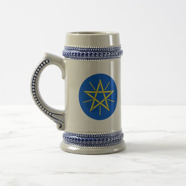 Jarra De Cerveza emblema de etiopía (Izquierda)