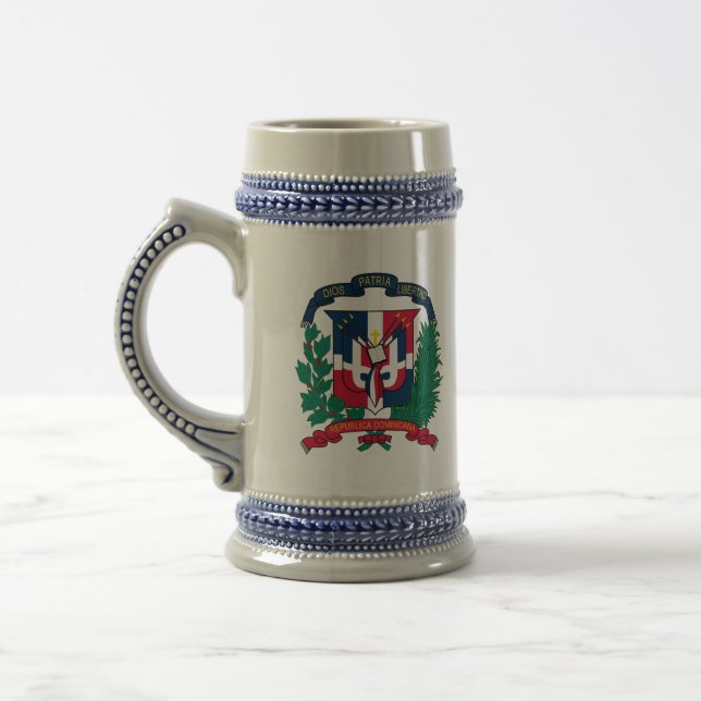 Jarra De Cerveza emblema de la República Dominicana (Izquierda)