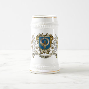 Jarra De Cerveza Emblema del Clan Davidson & Unicornio
