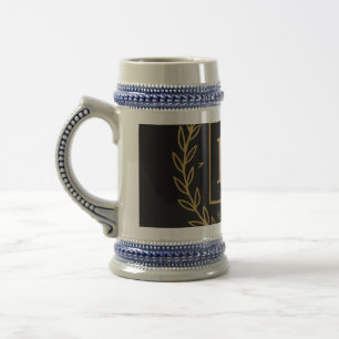 Jarra De Cerveza "Emblema Real NMKY – Diseño de Cresta con Monogram