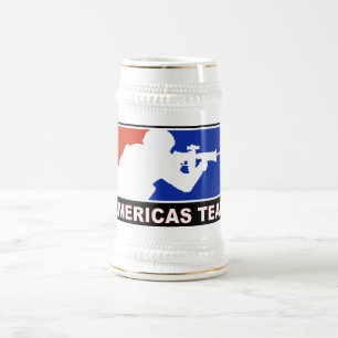 JARRA DE CERVEZA EQUIPO DE AMÉRICAS