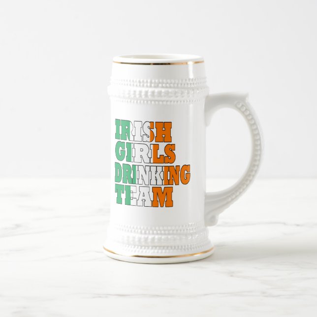 Jarra De Cerveza Equipo de bebidas de chicas irlandeses (Derecha)