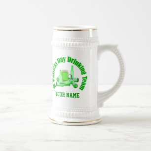 Jarra De Cerveza Equipo de bebidas personalizado de St Patrick