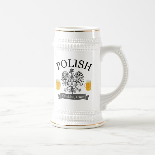 Jarra De Cerveza Equipo de consumición polaco Stein (Derecha)