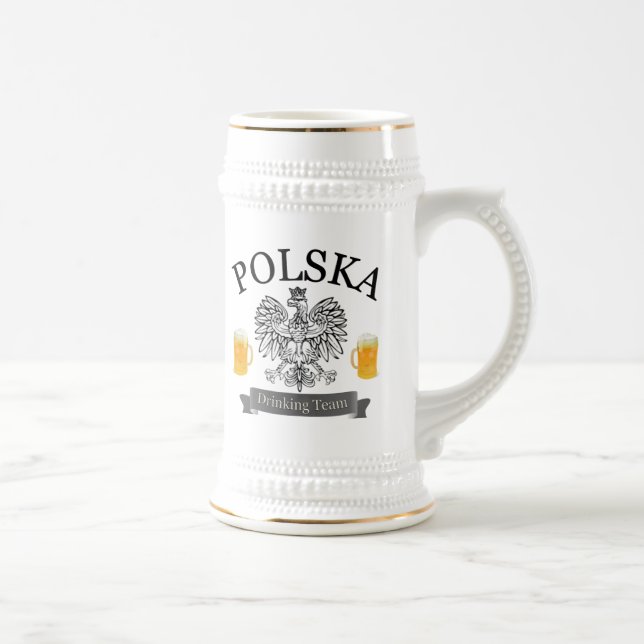 Jarra De Cerveza Equipo de consumición Stein de Polska (Derecha)