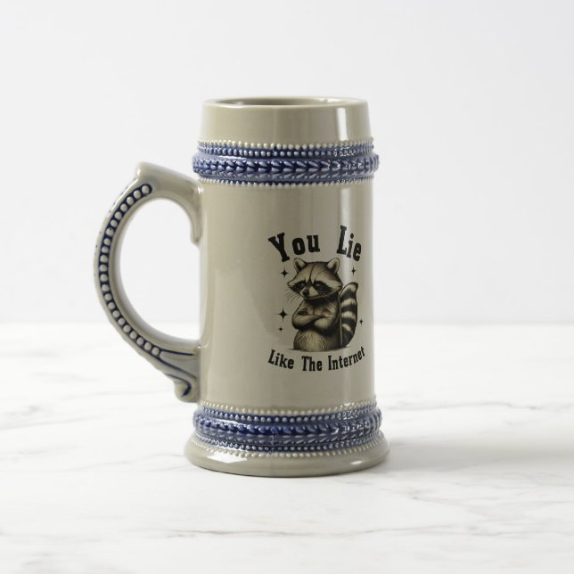 Jarra De Cerveza Eres Como Internet - Gracioso Café Mug (Izquierda)