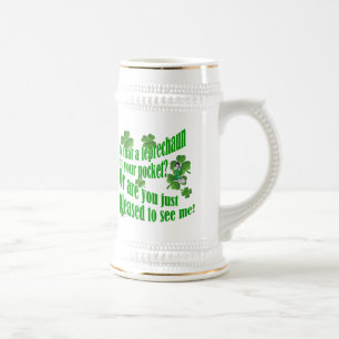 Jarra De Cerveza ¿Es eso un leprechaun en tu bolsillo?