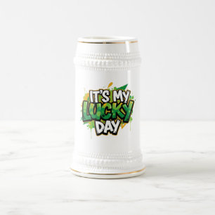 Jarra De Cerveza Es mi día de suerte el Día de San Patricio