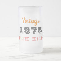 Jarra de cerveza escarchada vintage de 1975 – Rega