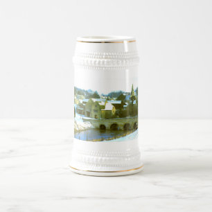 Jarra De Cerveza Escena de nieve en Duddington, Northamptonshire