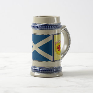 Jarra De Cerveza Escocia, león desenfrenado, bandera, la bandera d