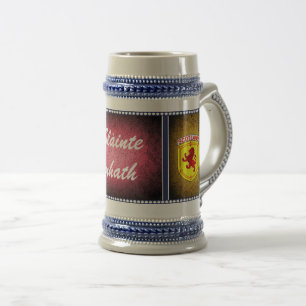 Jarra De Cerveza Escocia, león desenfrenado, bandera, Slainte Mhath