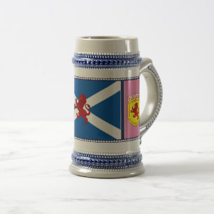 Jarra De Cerveza Escocia, León rampante, bandera, bandera de San An