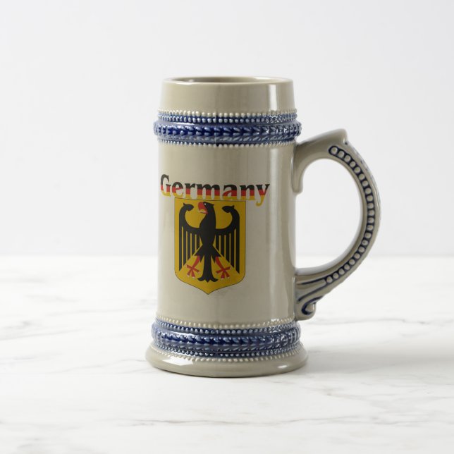 Jarra De Cerveza Escudo de Alemania/escudo de armas alemán Stein (Derecha)