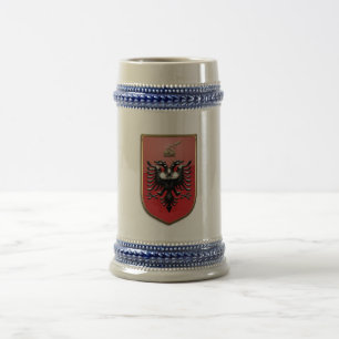 Jarra De Cerveza Escudo de armas albanés