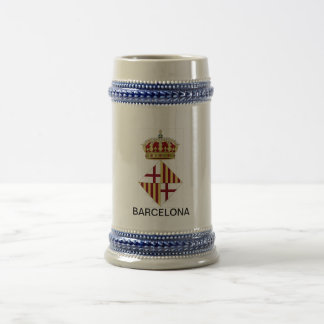 Jarra De Cerveza Escudo de armas de Barcelona (España)
