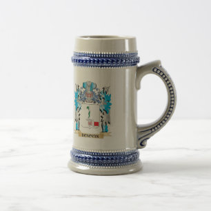 Jarra De Cerveza Escudo de armas de Donovan - escudo de la familia