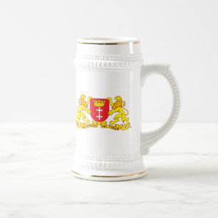 Jarra De Cerveza Escudo de armas de Gdansk (Danzig)