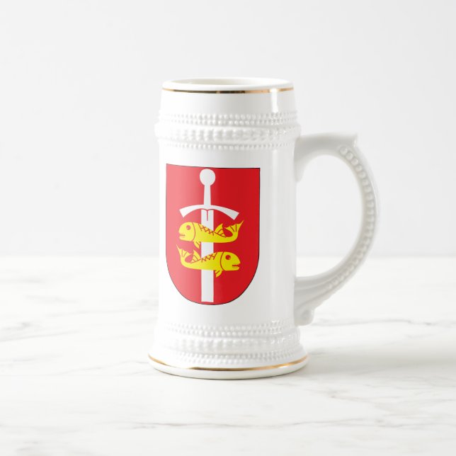 Jarra De Cerveza Escudo de armas de Gdynia (Derecha)