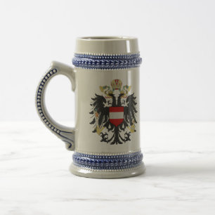 Jarra De Cerveza Escudo de armas de la bandera de Austria-Hungría e